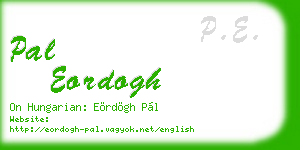pal eordogh business card